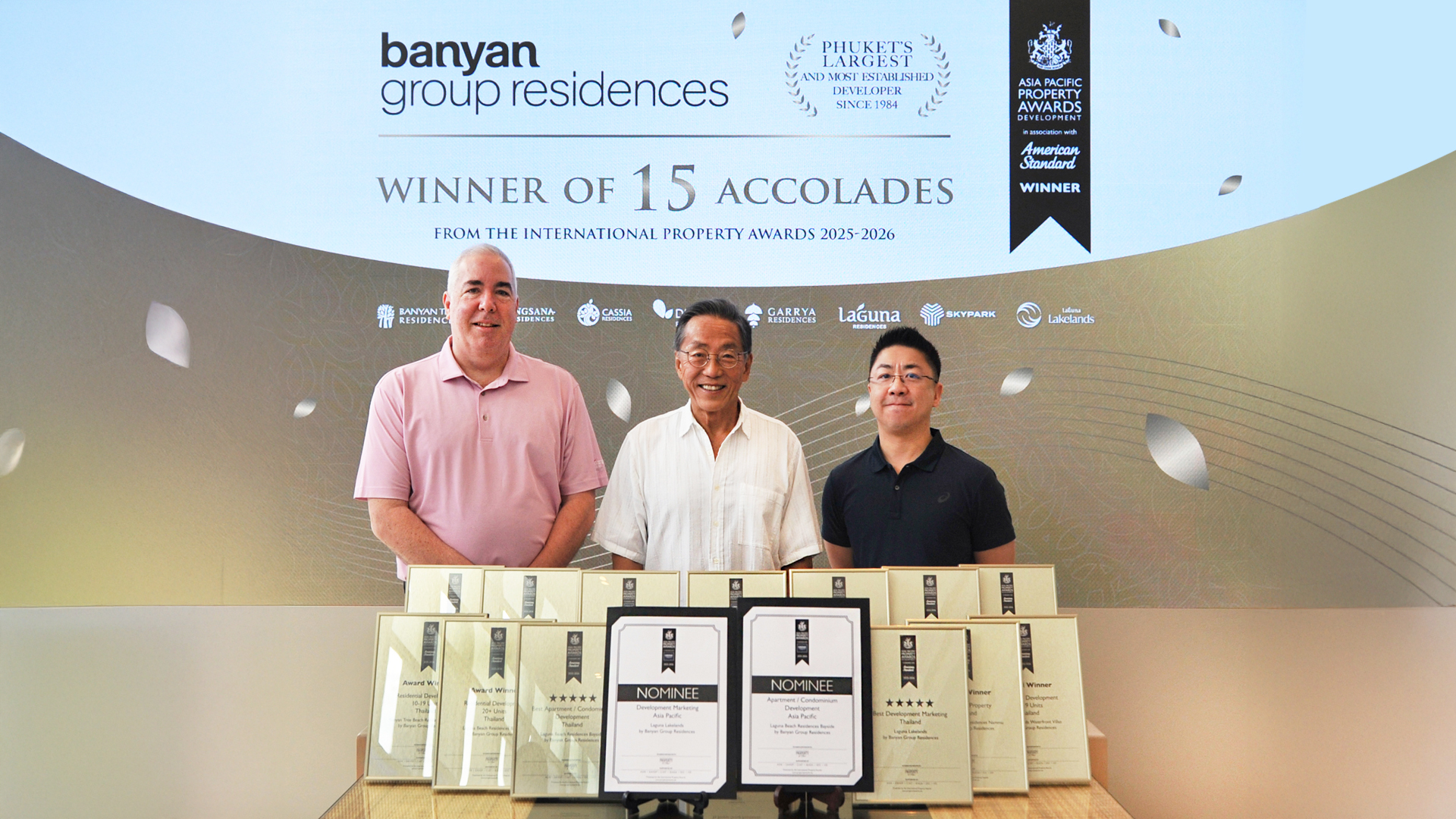Most awarded developer in Thailand for second consecutive year recognised with 15 top accolades