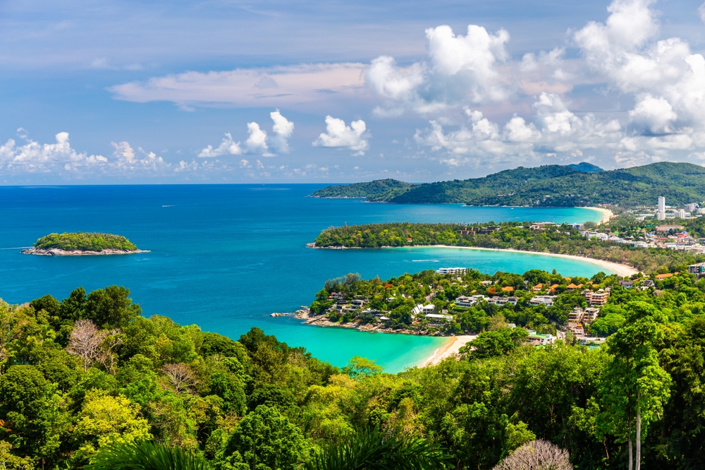 An aerial view of Phuket 