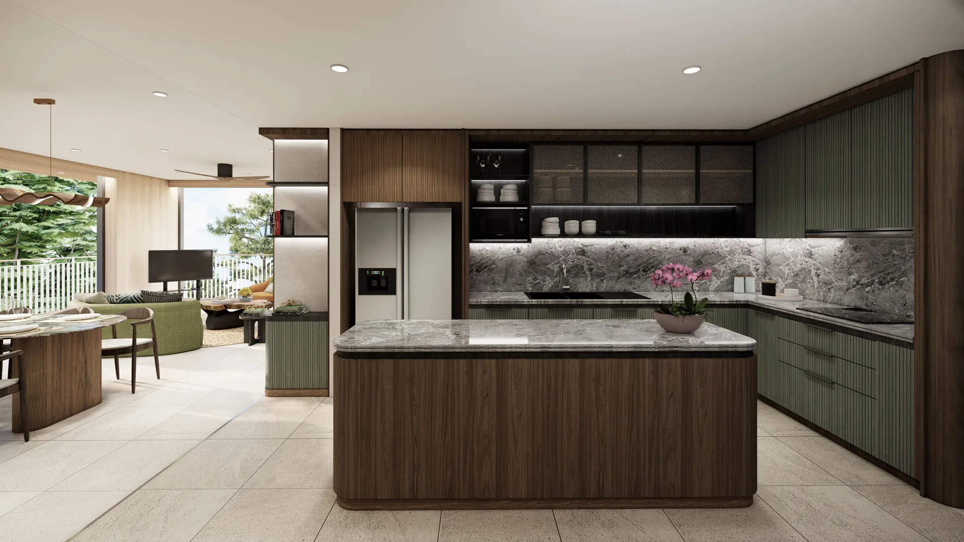 Laguna Golf Residences Hibiscus - Living And Pantry