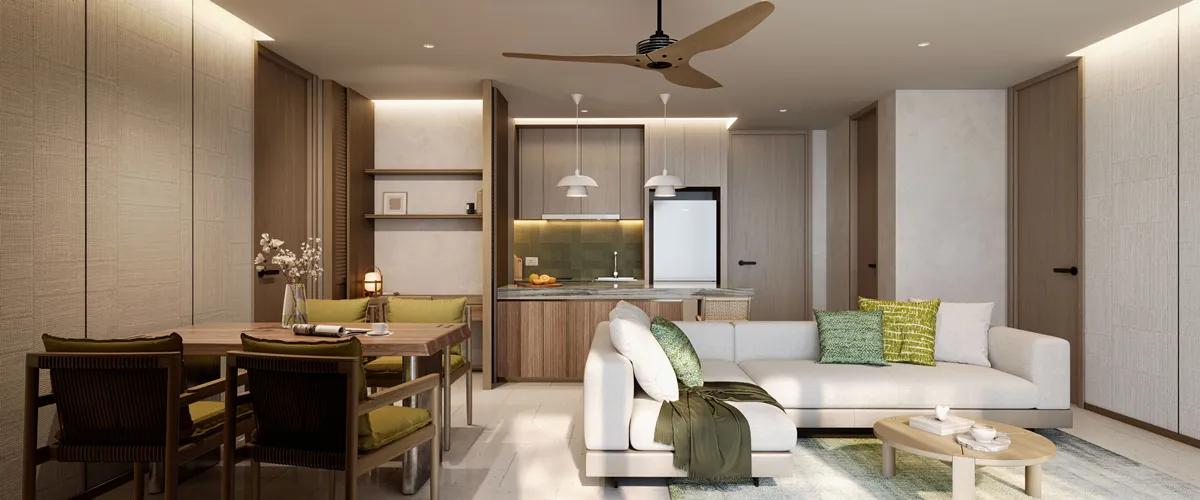 2 bedroom - Living area