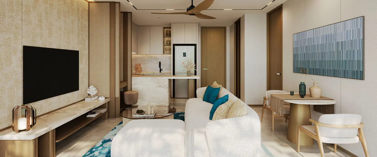 1 bedroom - Bedroom area