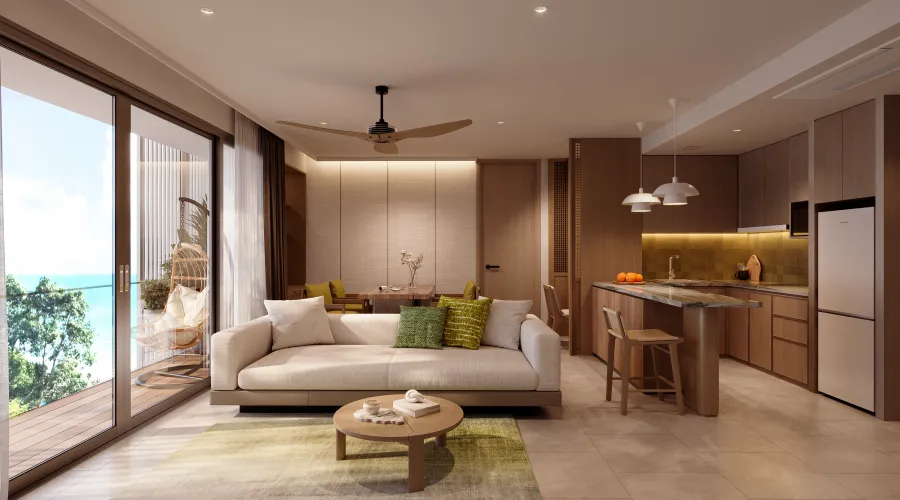 2 bedroom - Living area