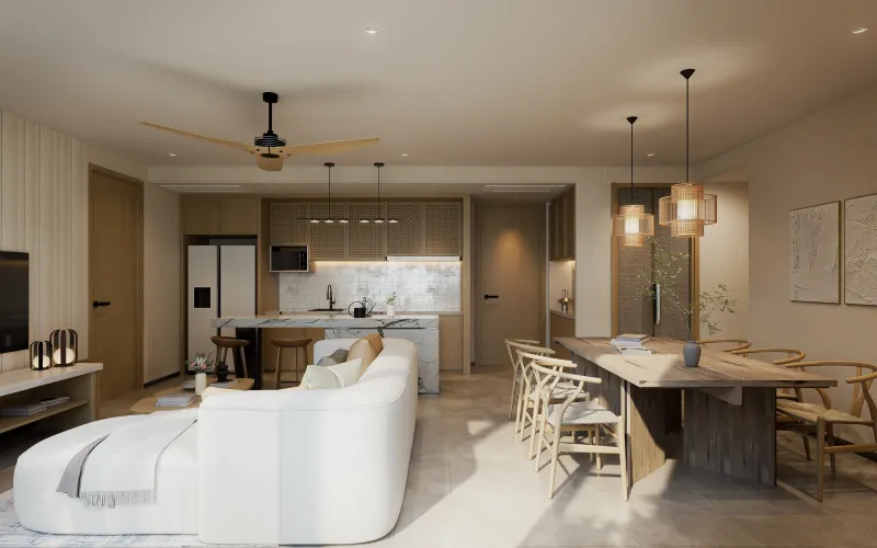 3 bedroom - Living area